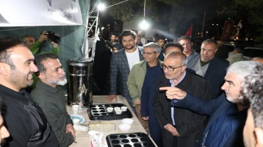 بازدید استاندار کهگیلویه و بویراحمد و هیئت معاونین از موکب پارک علم و فناوری استان