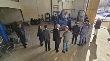 بازدید معاون اقتصادی استاندار از طرح صنعتی تولید شمش آلیاژی آلومینیوم بویر طراحان صنعت دانشی