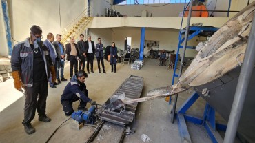 بازدید معاون اقتصادی استاندار از طرح صنعتی تولید شمش آلیاژی آلومینیوم بویر طراحان صنعت دانشی