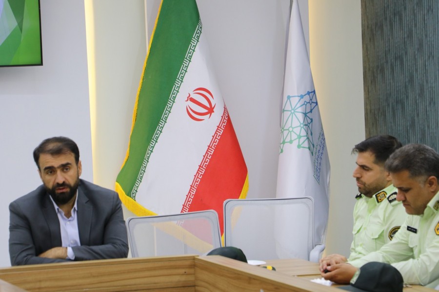 بازدید رئیس سازمان قضایی  نیروهای مسلح  استان و رئیس پلیس فتا از مرکز رشد و توسعه اقتصاد دیجیتال